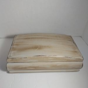 Men's Vintage Upcycled Brown Wooden Jewelry Box